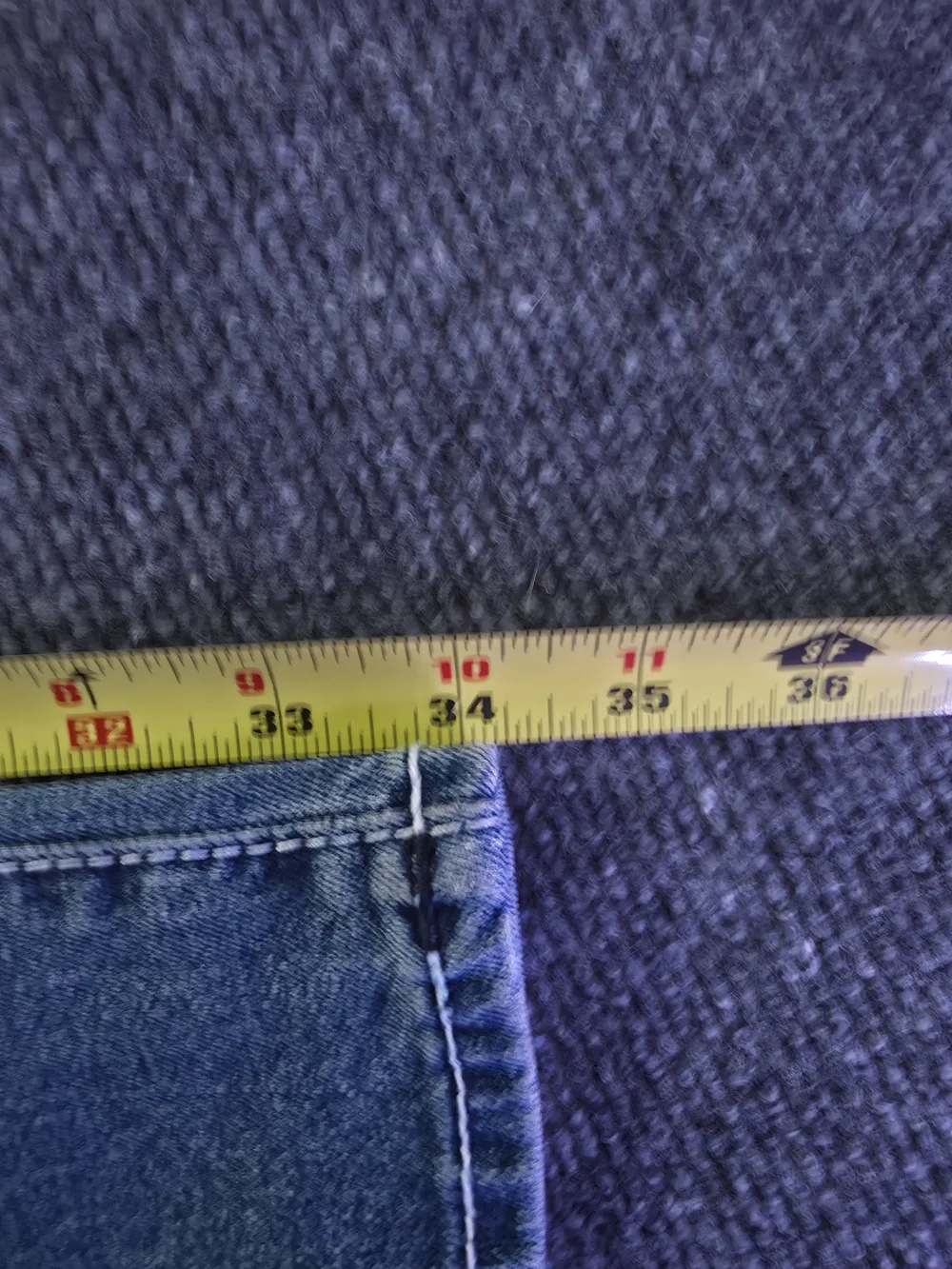 True Religion Mens Ricky Relaxed Straight Medium Wash Blue Denim Jeans 36x34